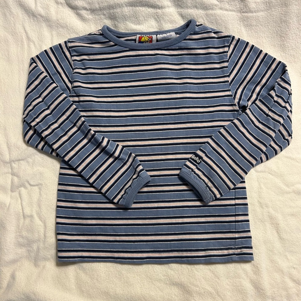 Kids‎ Striped Blue Long Sleeve Shirt